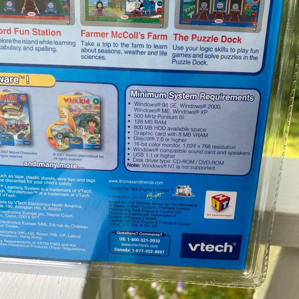 Vtech Whiz Kid Thomas & Friends Learning System Whizware Pre K (New)
